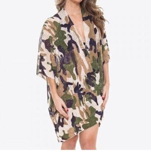 Camouflage Kimono